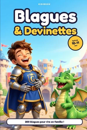 Couverture : Blagues & Devinettes spécial 10-11 ans, avec Gauvain