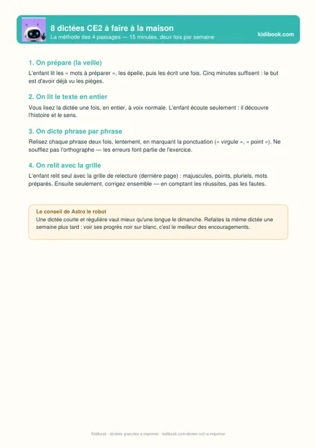 La méthode des 4 passages pour dicter à la maison