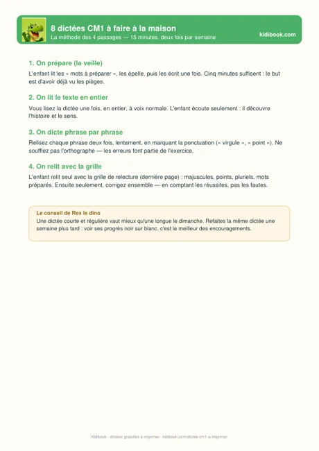 La méthode des 4 passages pour dicter à la maison