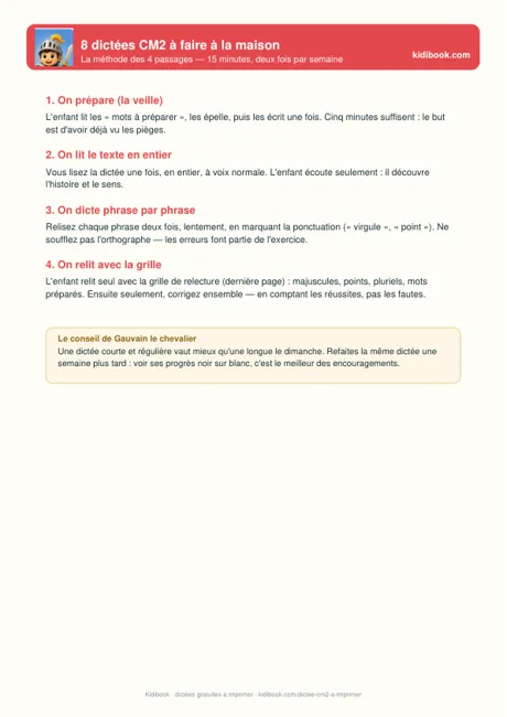 La méthode des 4 passages pour dicter à la maison