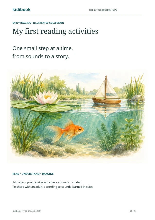 Cover of the free booklet: My First Readings, CP