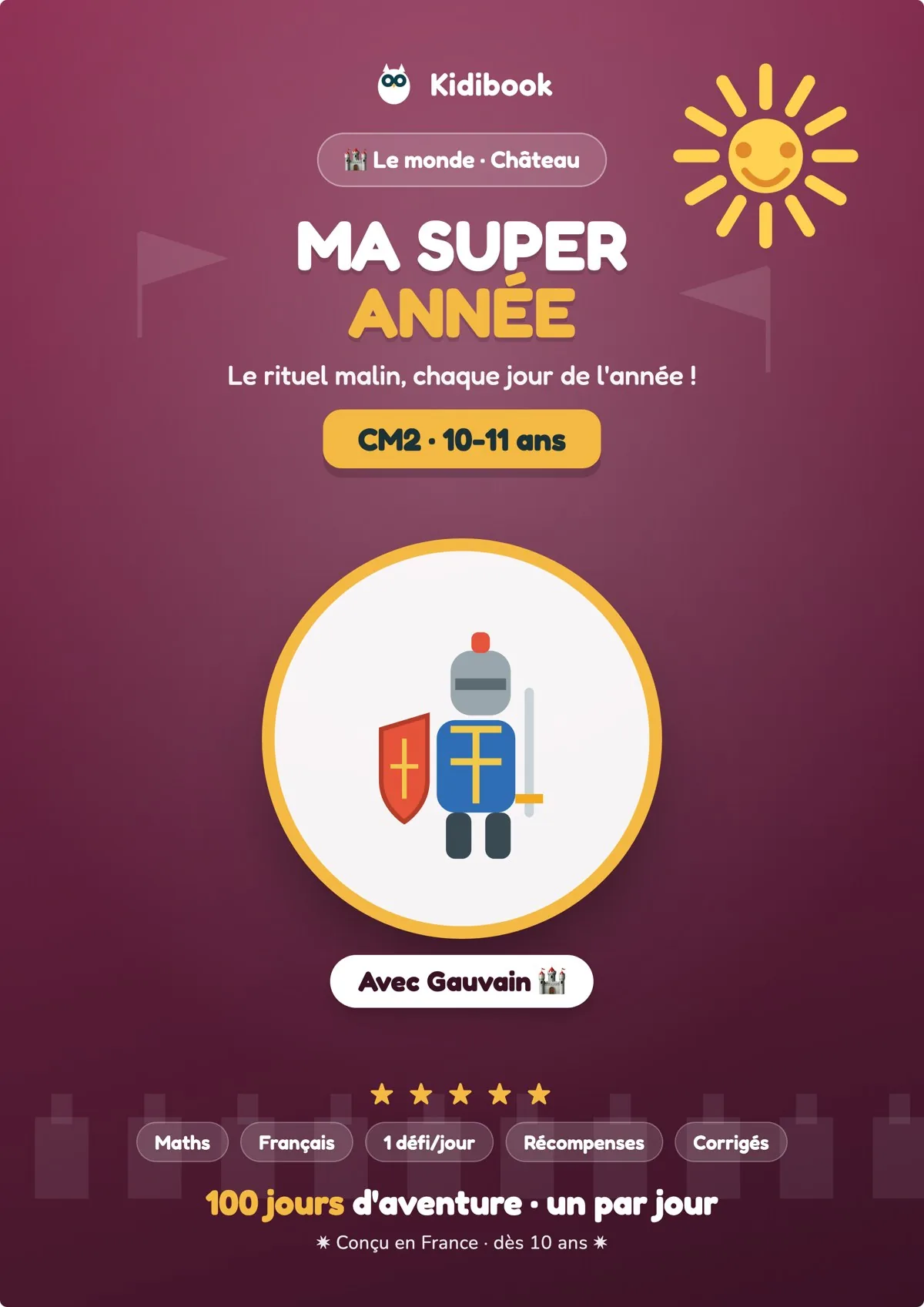 Ma Super Année CM2 – Château avec Gauvain – Kidibook