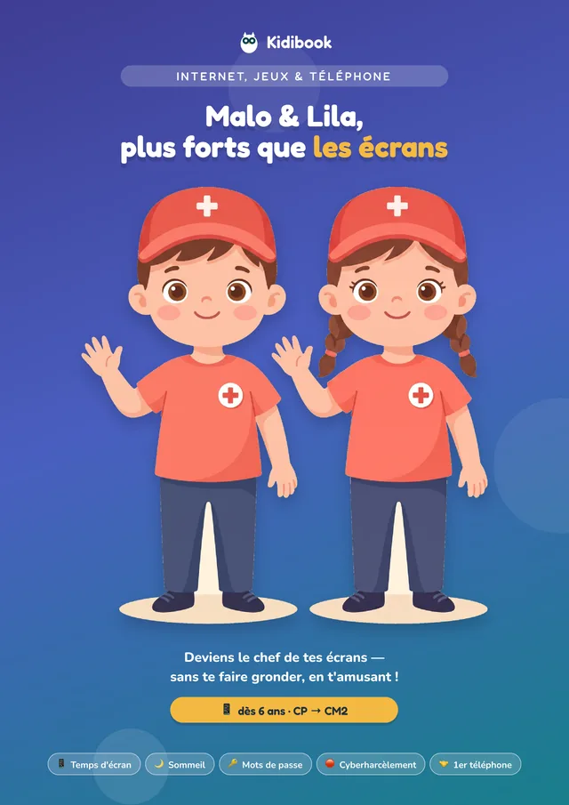 Couverture du livre Malo et Lila, plus forts que les écrans