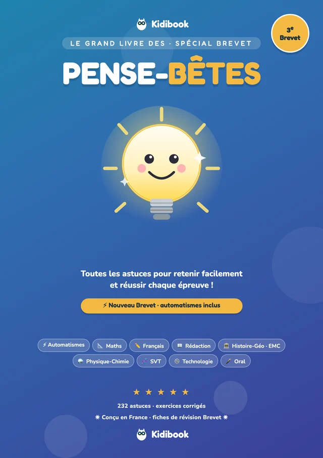 Couverture du Grand Livre des Pense-Bêtes, édition Spécial Brevet (3e)