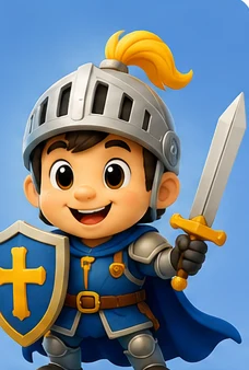 Gauvain le chevalier, mascotte du CM2