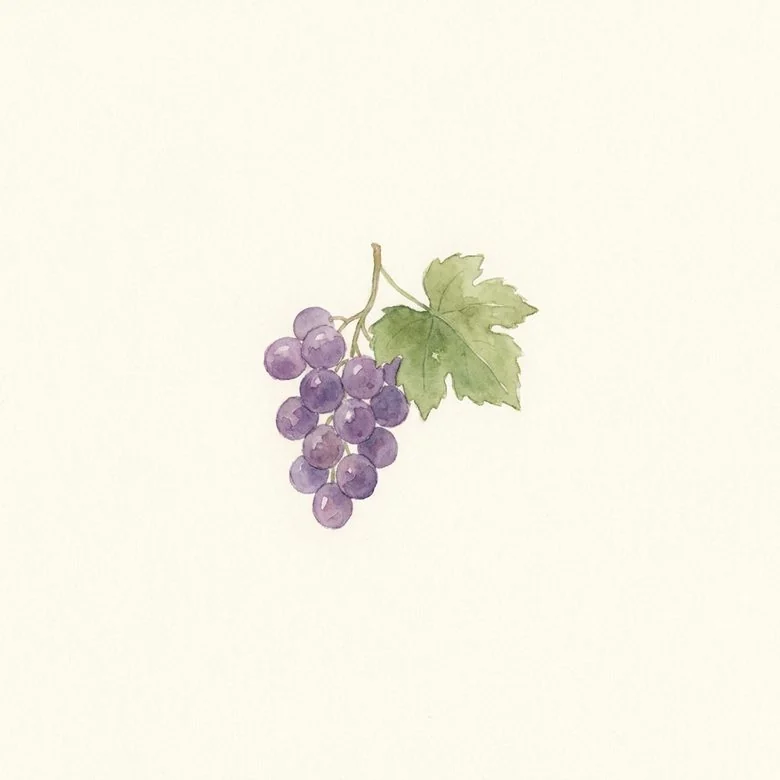 A bunch of grapes